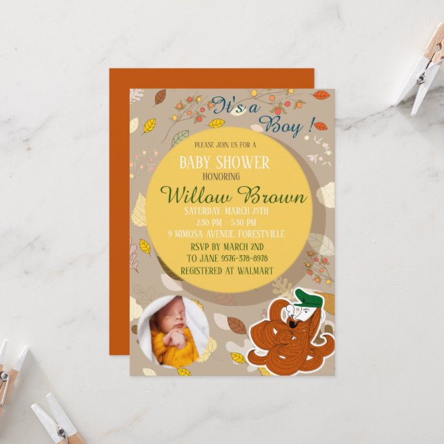 Invitation En septembre, nous portons de l'or (Devant/Arrière en situation)