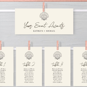 Invitation En-tête du tableau de bord moderne Shell Beach Oce