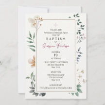 Invitation encadrée Georgina