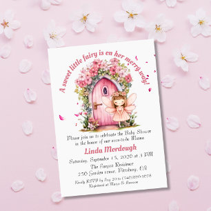 Invitation Enchantante Petite Fée Baby shower