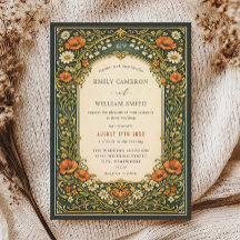 Enchanted Forest Vintage Art Nouveau Wedding