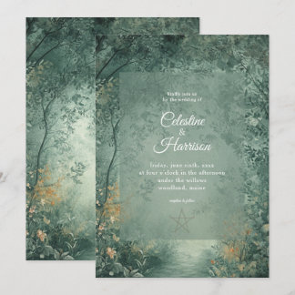 Invitation Enchanted Witch's Forest Wedding