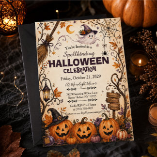 Invitation enchantée pour Halloween