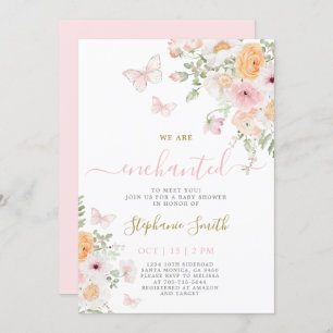 Invitation Enchantée Pour Vous Rencontrer Baby shower Invitat