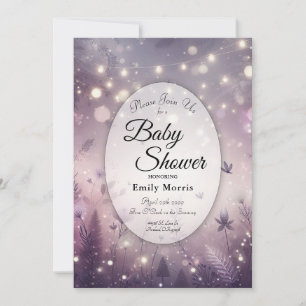 Invitation Enchantement Starlit dans le Baby shower Bloom