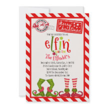 Enchanter l'invitation de la fête de Noël