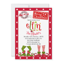 Enchanter l'invitation de la fête de Noël