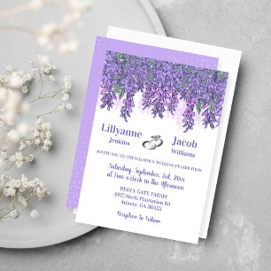 Invitation Enchanter Wisteria Garden Mariage