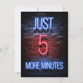 Invitation Encore cinq minutes de jeu