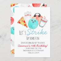 Invitation enfant de la fête d'anniversaire de bow