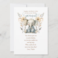 Enfant de petite arachide Eléphant Première fête d