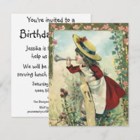 Enfant victorien vintage, Fête d'anniversaire de G