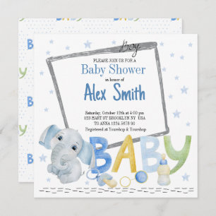 Invitation Enfant Watercolor