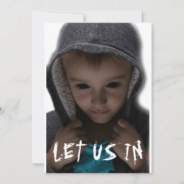 Invitation Enfants aux yeux noirs BEK Laissez-nous entrer Cré (Devant)