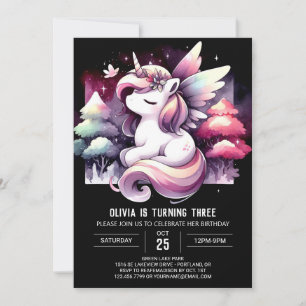 Invitation Enfants enchantés Cheval Anniversaire