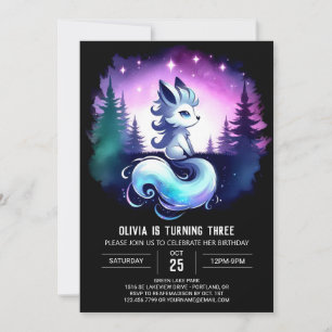 Invitation Enfants Joyeux Loup Anniversaire