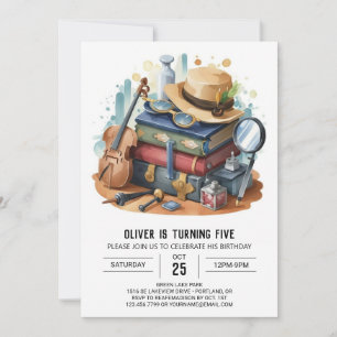 Invitation Enfants Mystery Detective Anniversaire