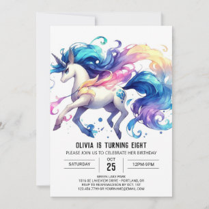Invitation Enfants rustiques Cheval Anniversaire