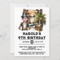 Enfants thème pirate anniversaire trésor poitrine 