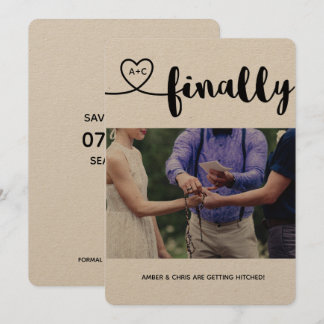 Invitation Enfin obtenant accroché ! Faites gagner la date