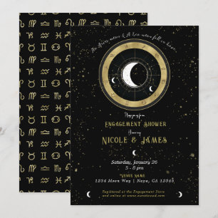 Invitation Engagement personnalisé du signe lunaire d'astrolo