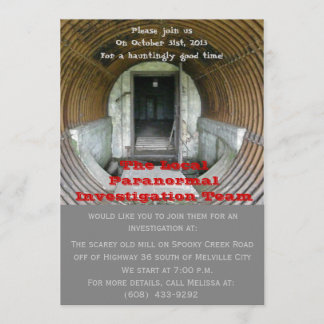 Invitation Enquête de visée de fantôme