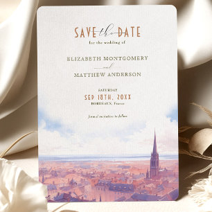 Invitation Enregistrer La Date Bordeaux France Destination