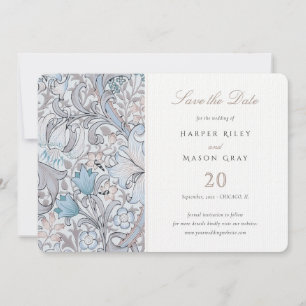 Invitation Enregistrer La Date Classic Golden Lily Pastel Mar