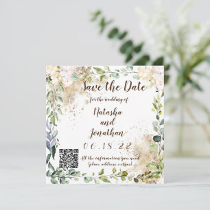 Invitation Enregistrer la date de conception de plantes