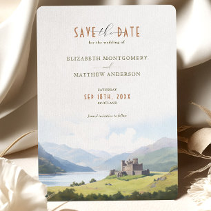Invitation Enregistrer la date Destination des hautes terres 