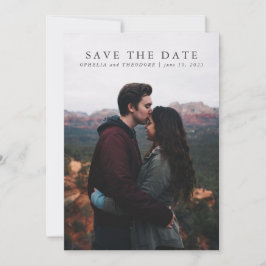 Invitation Enregistrer la date Fleur sauvage Aquarelle bleue
