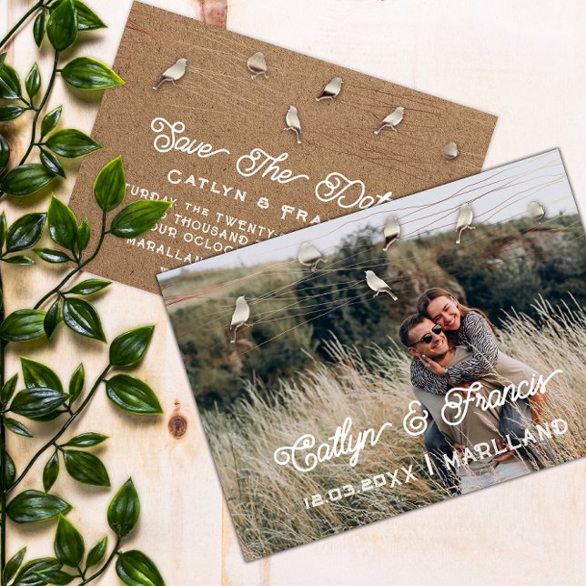 Invitation Enregistrer La Date Gold Kraft Foto Country Bird K (Hello,
I want to address collectively all the messages I've received from Zazzle Content Review. I h)