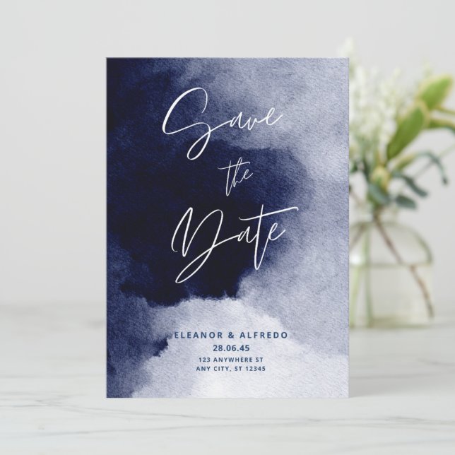 Invitation Enregistrer la date Invitation-Elegant Wedding Ann (Debout devant)