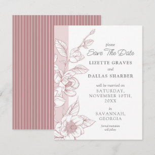 Invitation Enregistrer La Date Magnolia Blush Southern Mariag