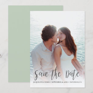 Invitation Enregistrer la date Moderne Stylish Calligraphie a
