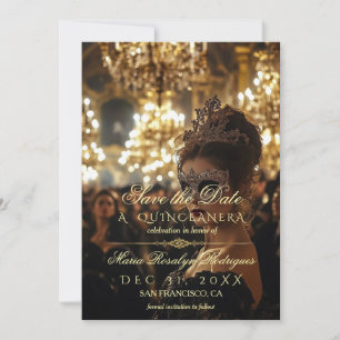 Invitation Enregistrer la date Quinceanera photo