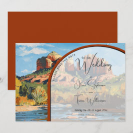 Invitation Enregistrer la date - Sedona Red Rock Cathedral