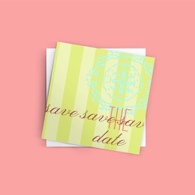 Invitation Enregistrer le Modèle d'annonce de date (Save the Date Announcement Template)