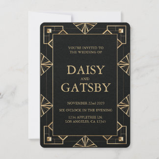 Invitation Enregistrez la date de votre Grand Gatsby