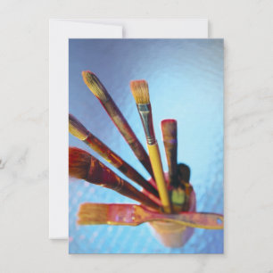 Invitation Ensemble De Brosses De Peinture D'Usage