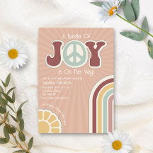 Ensemble de Joy Muted Rainbow Peace Sign Baby show
