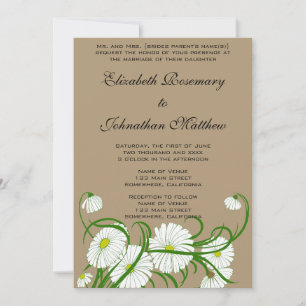 Invitation Ensemble de mariage Fleurs de Marguerite de Gerber