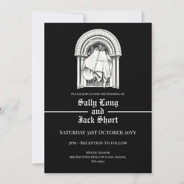 Invitation Ensemble pour les fantômes (Devant)