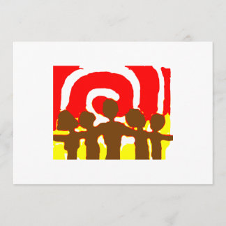 Invitation ensemble rouge