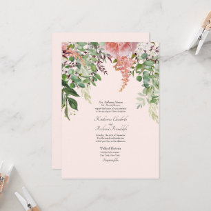 Invitation Ensembles de mariage formels des parents Rose Un L