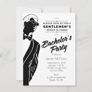 Invitation Enterrement de vie de garçon