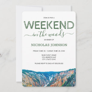 Invitation Enterrement de vie de garçon en week-end dans les