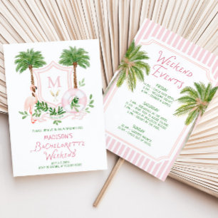 Invitation Enterrement de vie de jeune fille à Palm Springs a