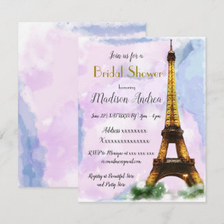 Invitation Enterrement de vie de jeune fille à Paris