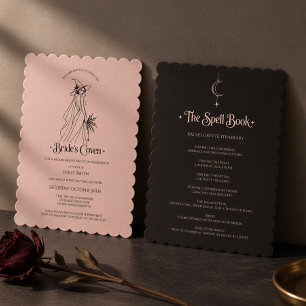 Invitation Enterrement de vie de jeune fille de la sorcière I